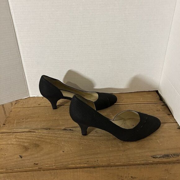 Naturalizer Deva Open Shank Pump Black Women's Size 6.5 - Picture 8 of 9